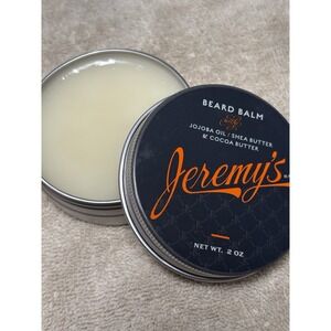 Jeremy's Razors Men Beard Balm Balm w Jojoba Oil, Shea & Cocoa Butter 2 oz New